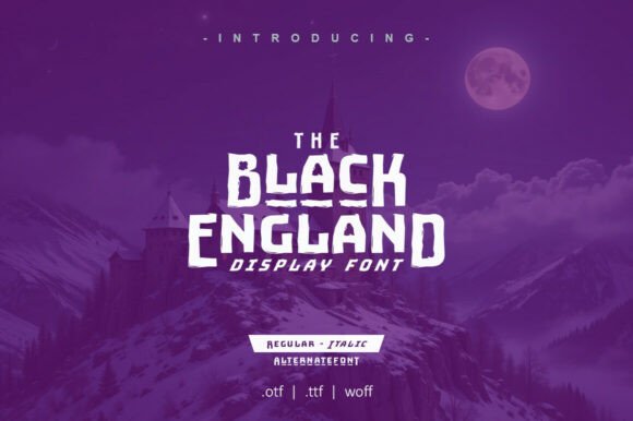 Black England: A Bold Display Font for Editorial Impact