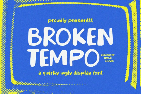 Broken Tempo: A Quirky Display Font That Adds Character to Campaign Graphics