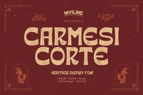 Carmesi Corte: A Bold Display Font for Small Business Branding