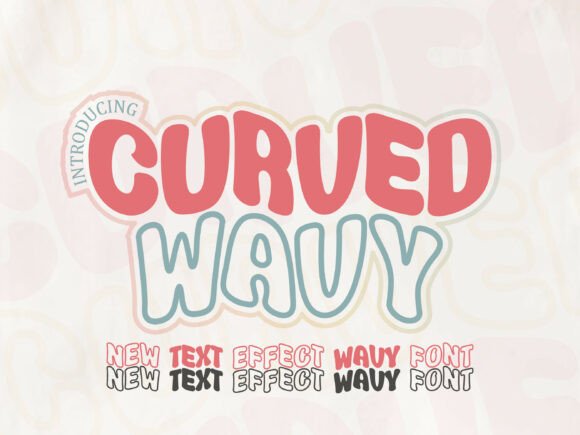 Curved Wavy Font Review: A Groovy Display Typeface for Retro Branding