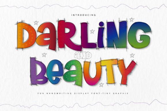 Darling and Beauty Typeface: A Playful Display Font for Campaigns
