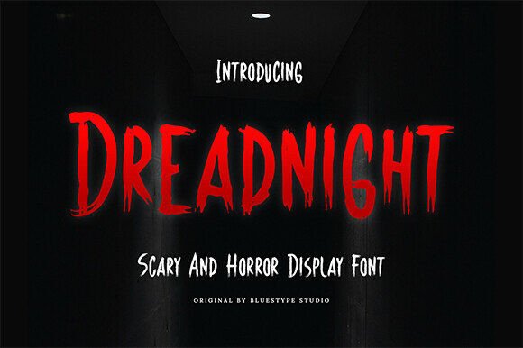 Dreadnight: A Horror Display Font for Brand Design