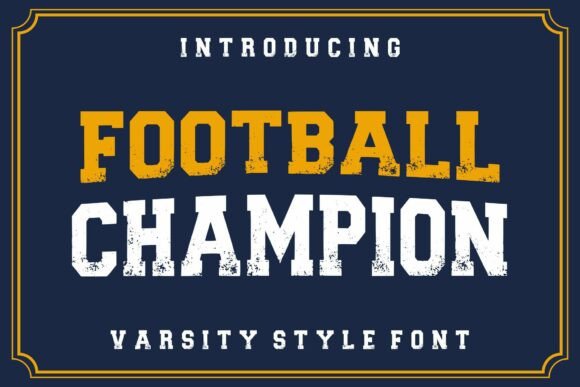Footballchampion Regular: A Bold Display Typeface for Editorial Design