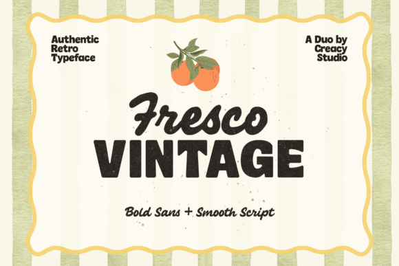 Fresco Vintage Duo: A Font That Gives Your Brand a Warm, Timeless Look