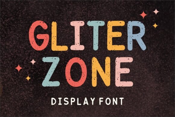 Gliter Zone: A Vibrant Display Font for Editorial Design