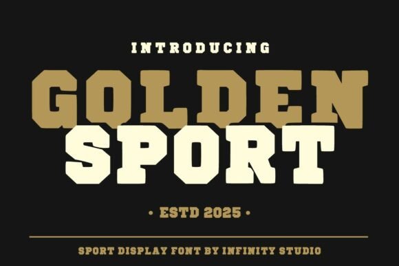 Golden Sport: A Bold Vintage Typeface for Editorial Storytelling