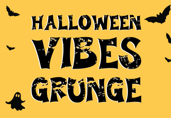 Halloween Vibes Grunge: A Display Font That Gives Campaigns Creepy Charm