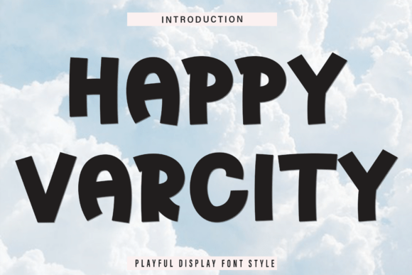 Happy Varcity: A Soft, Unique Display Font for Small Business Branding