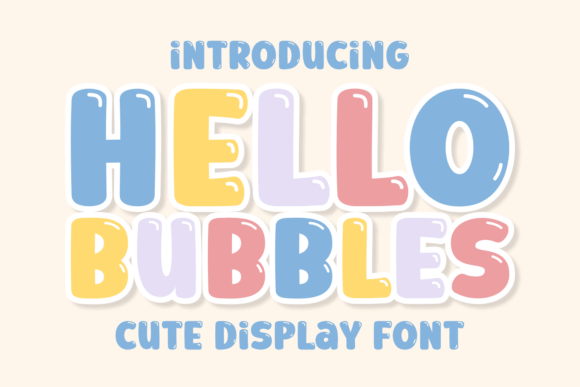 Hello Bubbles: A Playful Display Font for Editorial Design