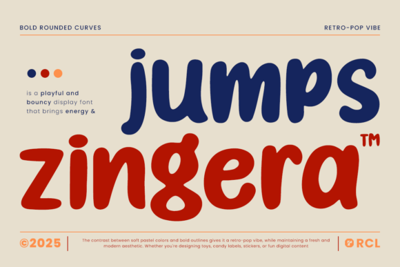 Jump Zingera: A Display Typeface That Energizes Your Brand Content