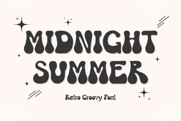Midnight Summer Font: A Groovy Typeface for Bold Marketing