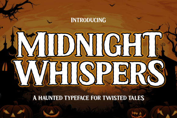 Midnight Whispers: A Gothic Display Font for Editorial Storytelling