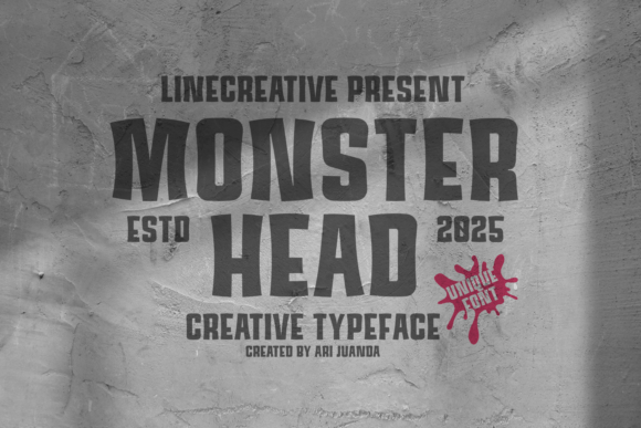 Monster Head: A Bold Display Font for Web Design
