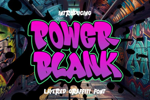 Power Blank: A Bold Display Font for Campaign Design