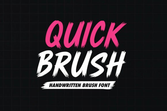 Quick Brush Typeface for Digital Designers: A Handwritten Font Built for Web Impact