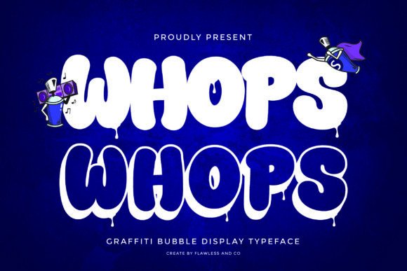 Whops Font: Street Art Energy for Your Small Business Brand