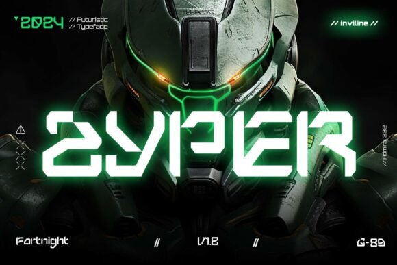 Zyper Font Brings Cyberpunk Edge to Handmade Products
